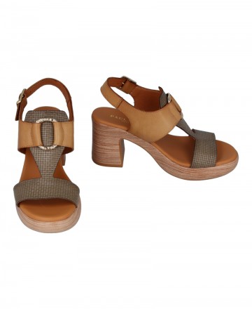 Paula Urban Bangla combined leather sandals 32-628