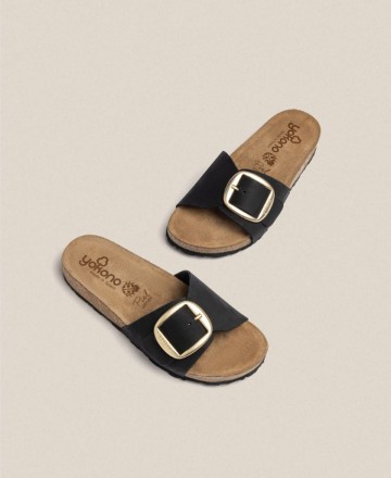 Yokono Jerba 714 leather sandal with vamp closure