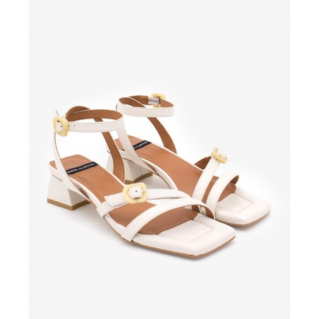 Angel Alarcon Genon wide heel sandals