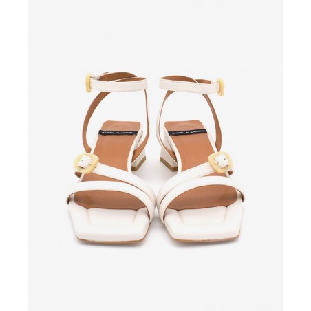 Angel Alarcon Genon wide heel sandals