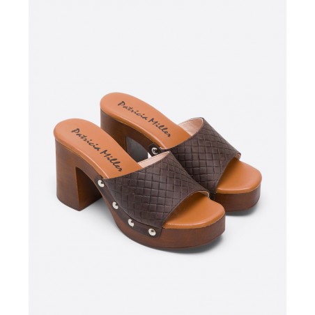 Patricia Miller Agost leather clogs