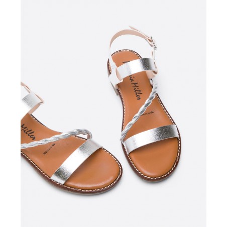 Patricia Miller Aspe flat leather sandals