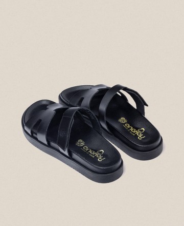 Yokono Morne 125 flat leather sandals