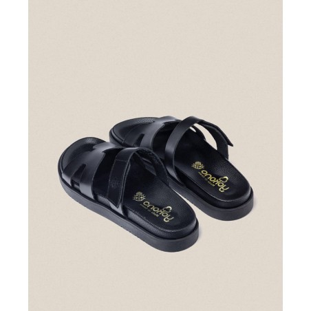 Yokono Morne 125 flat leather sandals