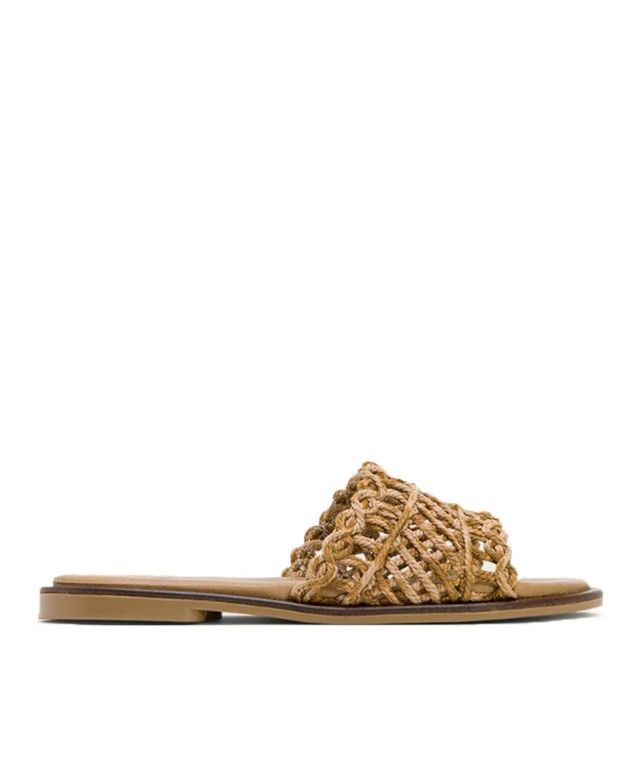 Porronet Cora braided sandal with spatula