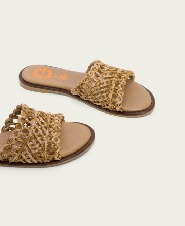 Porronet Cora braided sandal with spatula