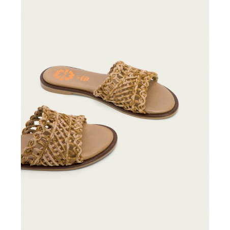 Porronet Cora braided sandal with spatula