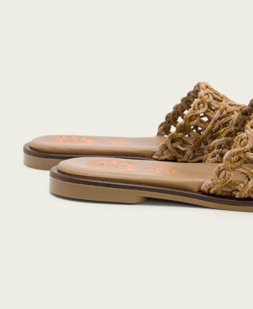 Porronet Cora braided sandal with spatula