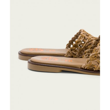 Porronet Cora braided sandal with spatula