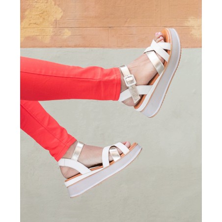 Leather sandals W&F Starwalk 22229-41