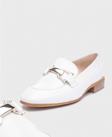 Wonders Ermes Ermes gold link loafers