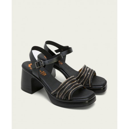 Black leather sandals Porronet Ilka