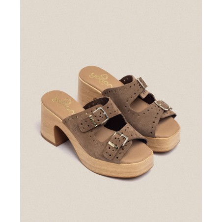 Clogs with adjustable buckles Yokono Bonai 003