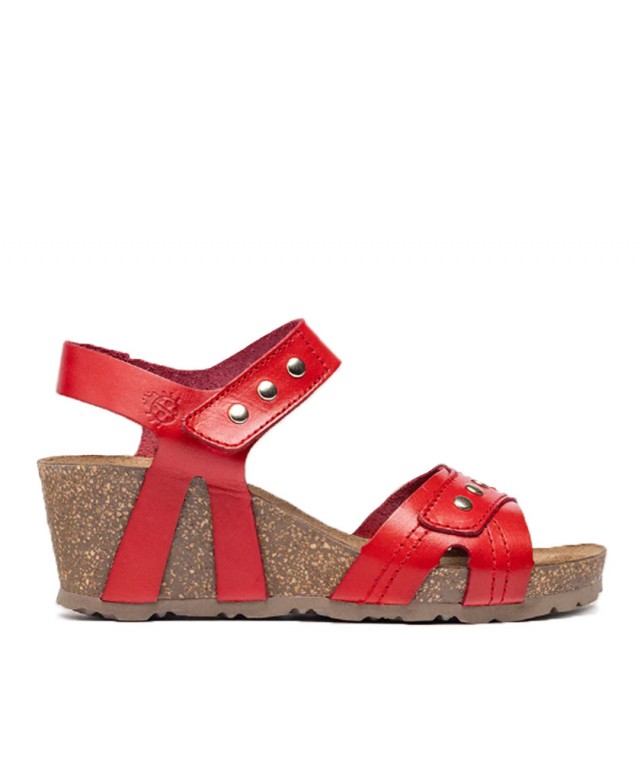 Yokono Cadiz 303 mid wedge leather sandal