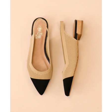 Miss Elastic Bayde ballerina pumps