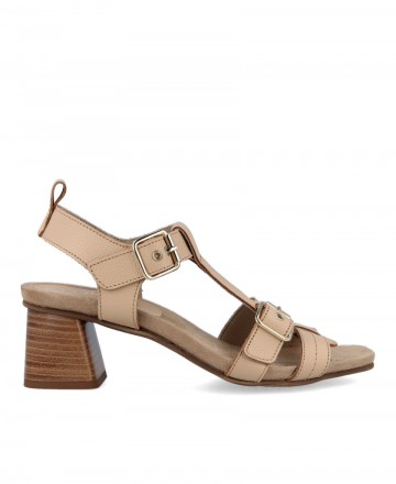 Leather sandal with low heel Penelope 6310