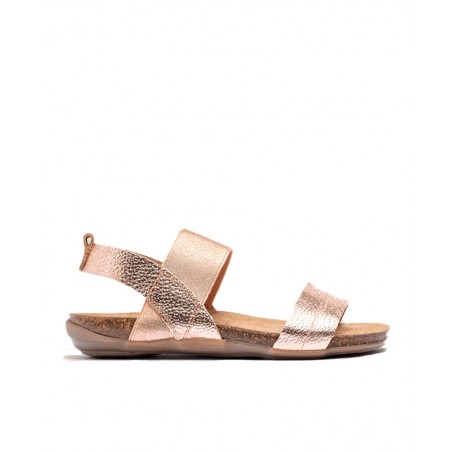 Metallic sandals with Bio Yokono Manacor 001 sole