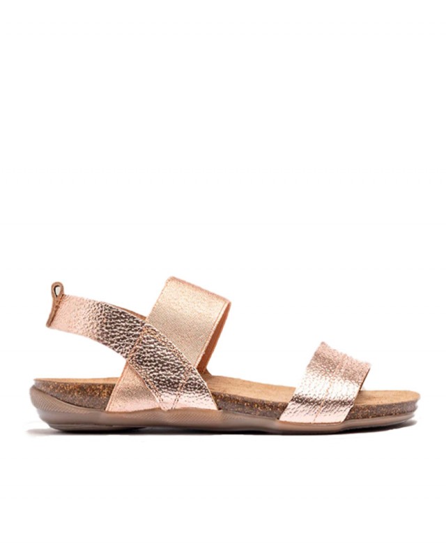 Metallic sandals with Bio Yokono Manacor 001 sole