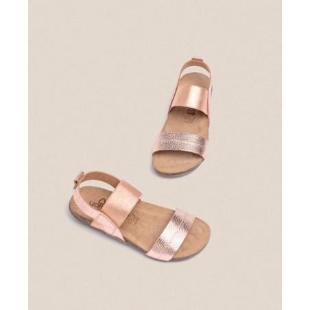 Metallic sandals with Bio Yokono Manacor 001 sole