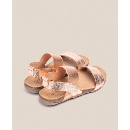 Metallic sandals with Bio Yokono Manacor 001 sole