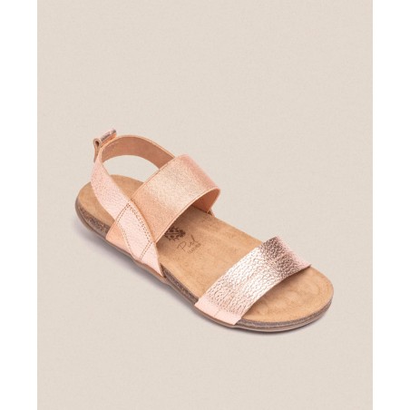 Metallic sandals with Bio Yokono Manacor 001 sole