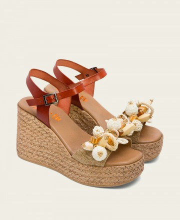 Porronet Kairi 3066 high wedge sandals