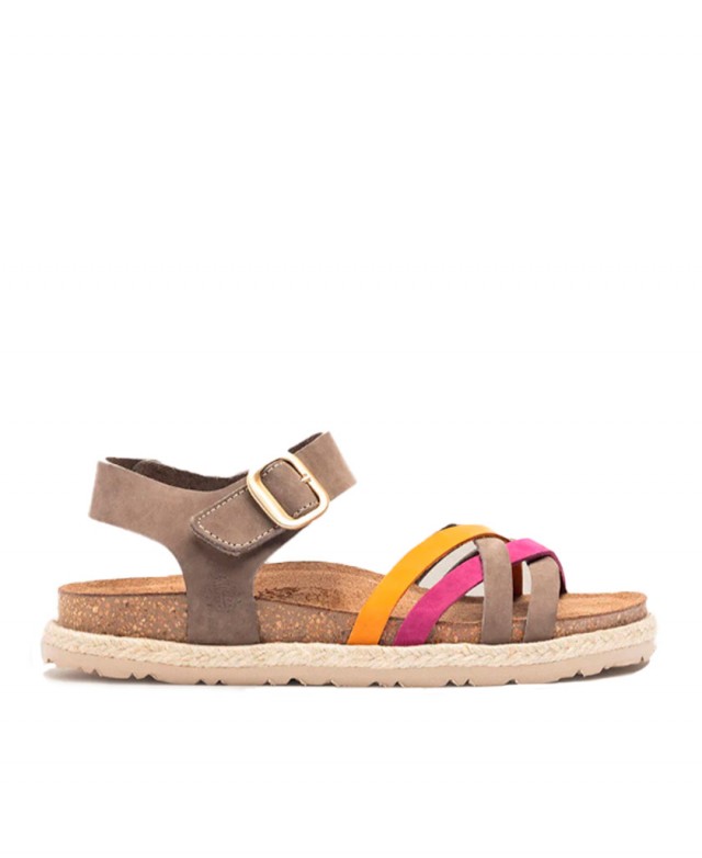 Yokono Arena 001 multi-striped sandals