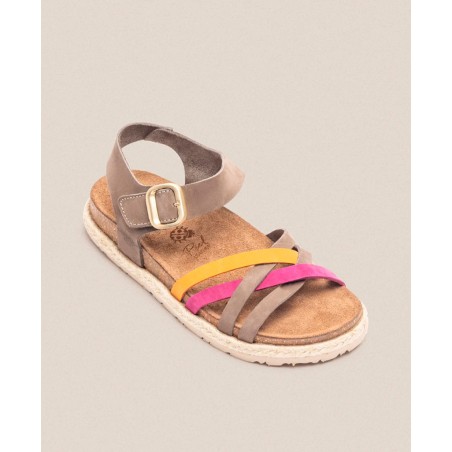 Yokono Arena 001 multi-striped sandals