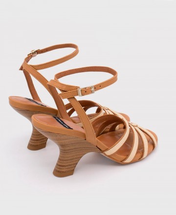 Angel Alarcon Karen Multi-Strap Heeled Sandals