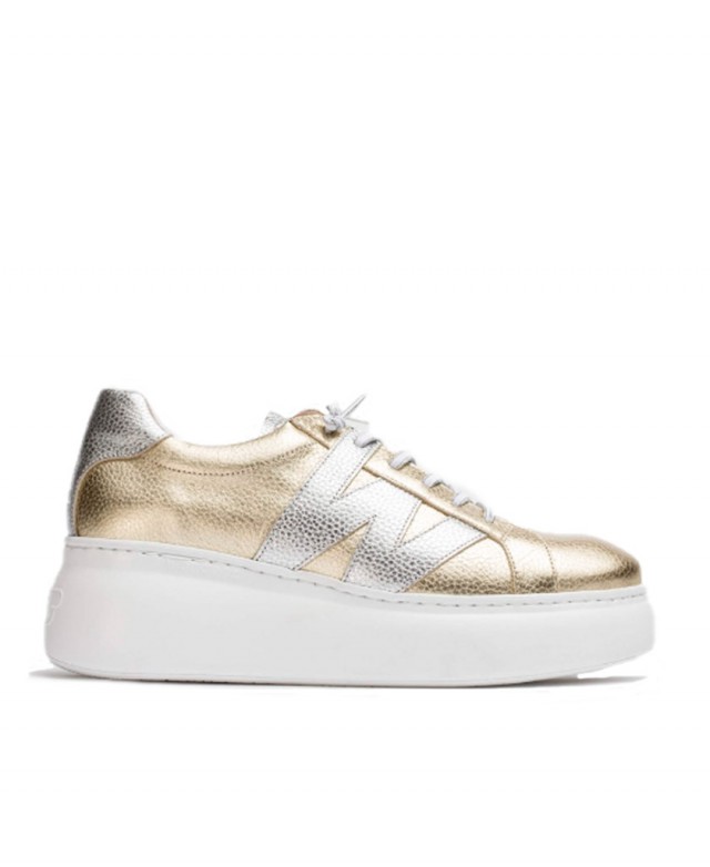 Wonders Zurich metallised casual trainers