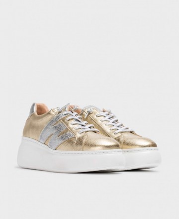 Wonders Zurich metallised casual trainers