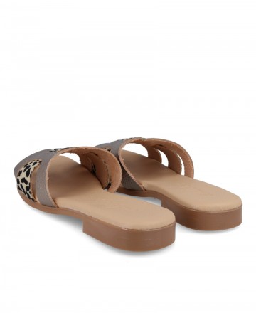 Sandalias planas metalizadas Andares 410791