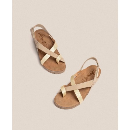 Yokono Jerba 718 metallic strappy sandals