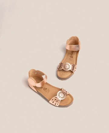 Bio metallic Yokono Villa 086 flat sandal