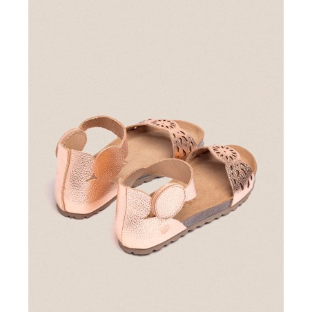 Bio metallic Yokono Villa 086 flat sandal