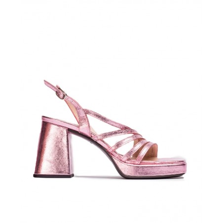 Wonders Garli Metallic Platform Sandals