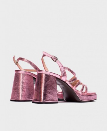 Wonders Garli Metallic Platform Sandals