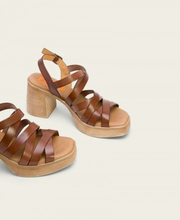 Porronet Moka Ila Heeled Sandals Ila 3053