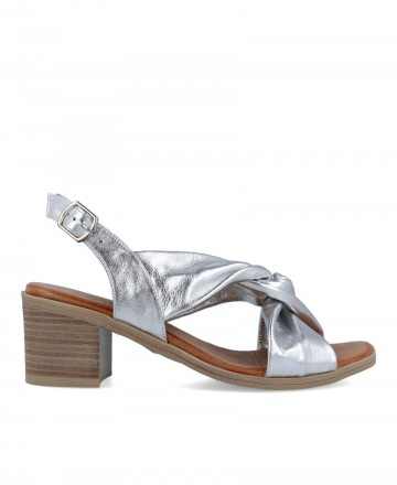 Women's silver sandals Walk & Fly Larios 21-500