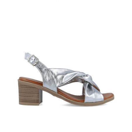 Women's silver sandals Walk & Fly Larios 21-500