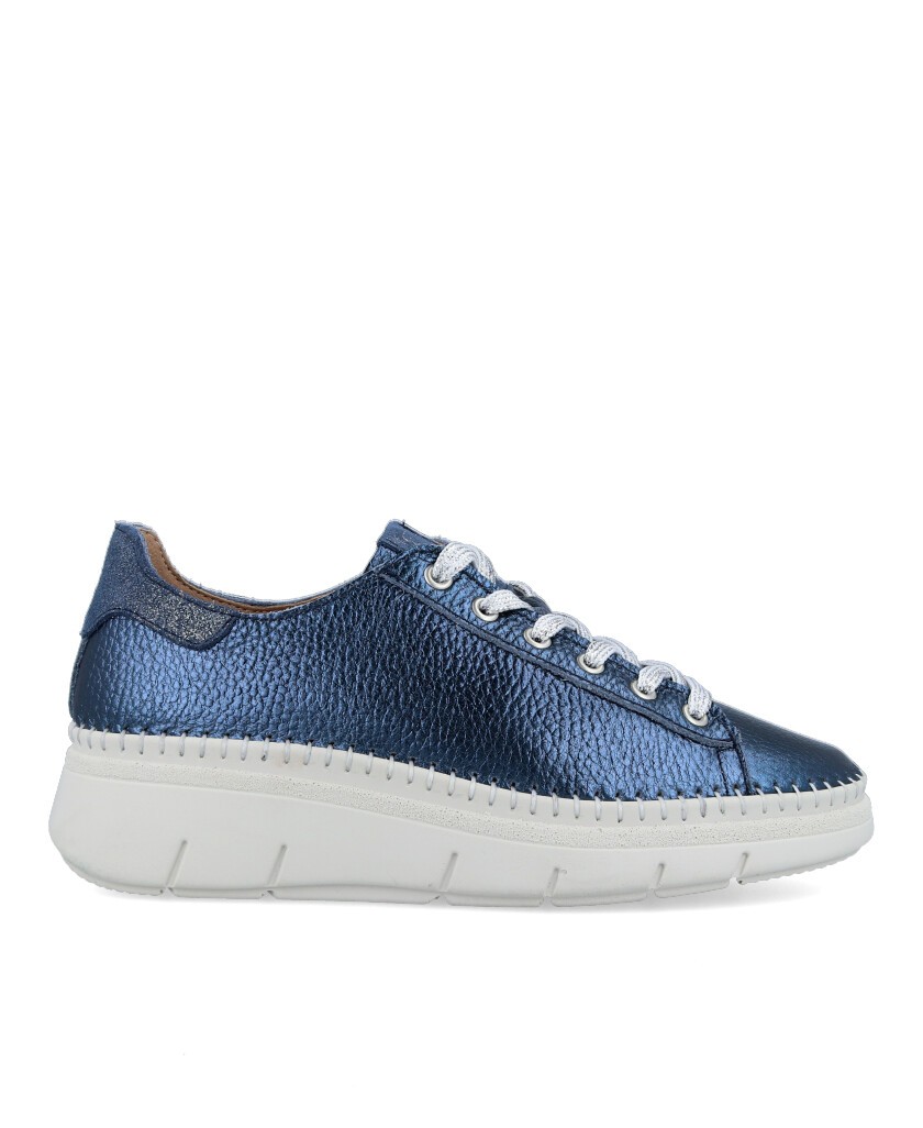 Catchalot 3083-11metallic wedge trainers