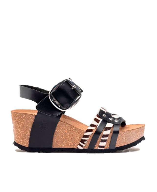 Animal print wedge sandal Yokono Bari 304