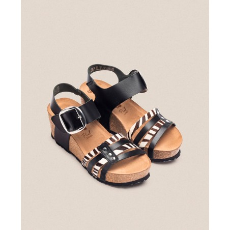 Animal print wedge sandal Yokono Bari 304