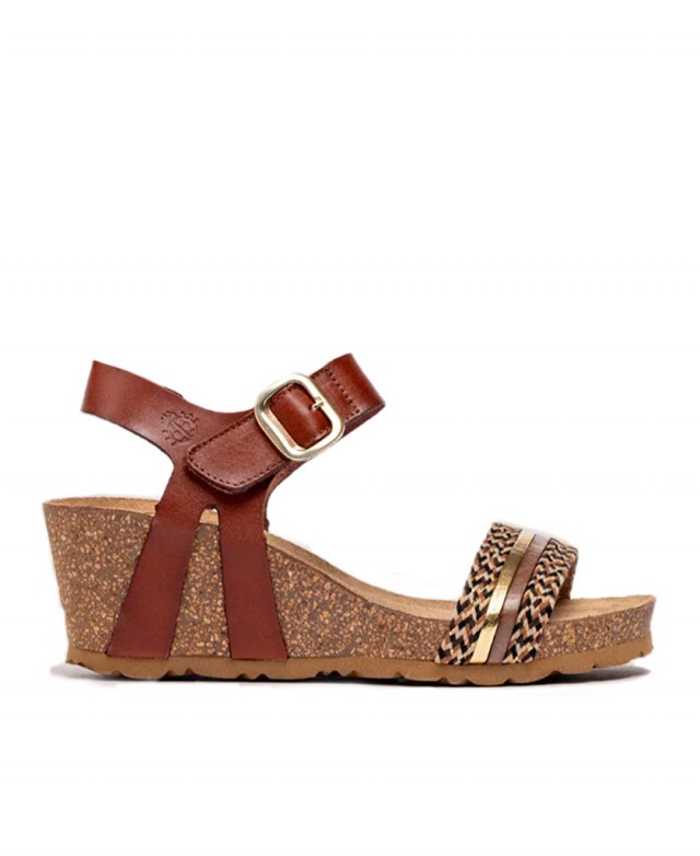 Sandalias con cuña multitiras Yokono Cadiz 306