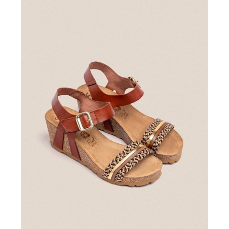 Sandalias con cuña multitiras Yokono Cadiz 306