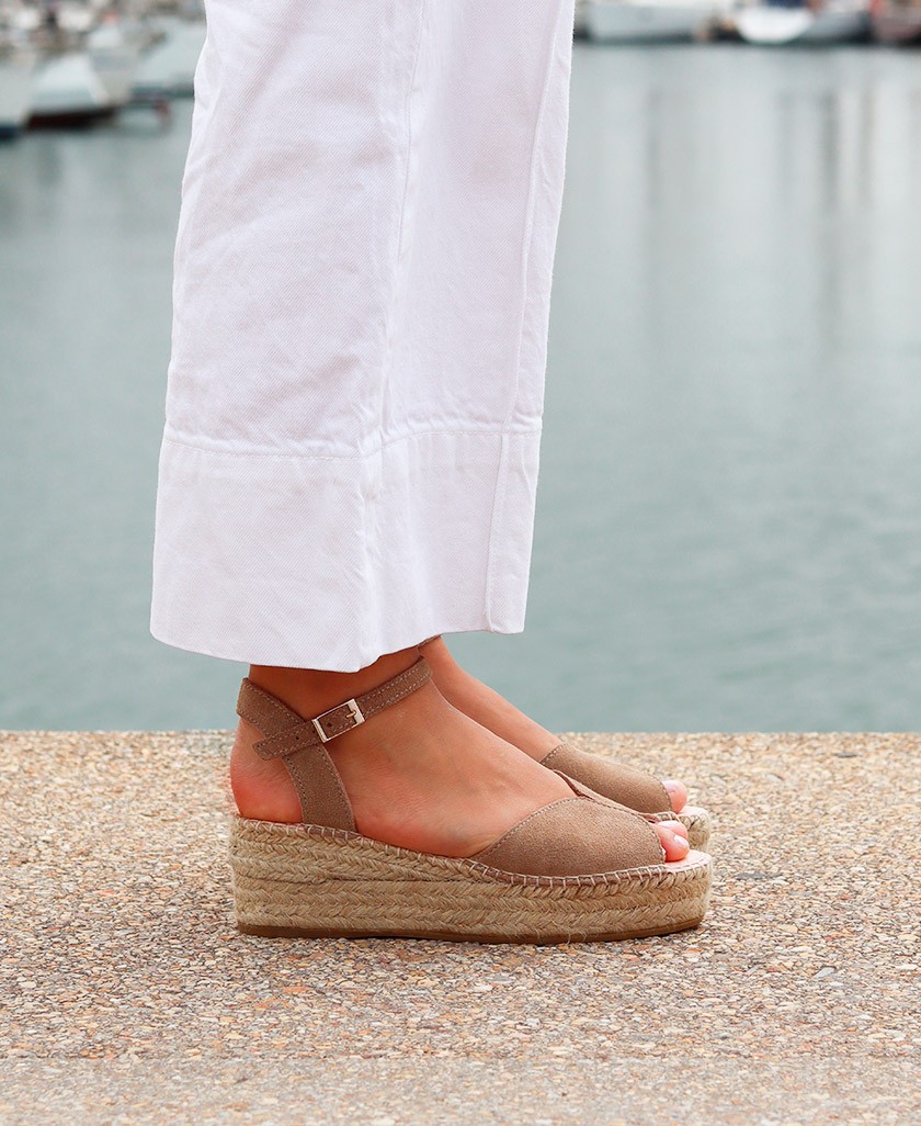 Macarena Java 99 suede leather espadrille