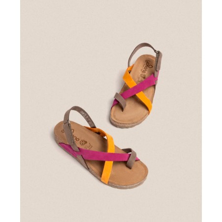 Multicoloured Yokono Jerba 718 toe sandals