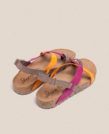 Multicoloured Yokono Jerba 718 toe sandals