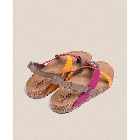 Multicoloured Yokono Jerba 718 toe sandals