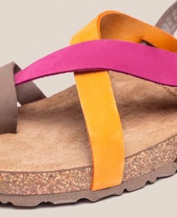 Multicoloured Yokono Jerba 718 toe sandals